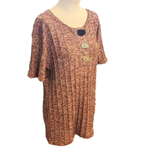 WOMENS ZARA multicolor long short sleeve top size Medium. - Picture 4 of 15